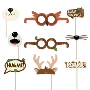 Accesorios de fotografía amigos del bosque, 9 piezas