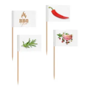 Adornos para fiestas BBQ & Grill, papel, 7 cm, 30 uds.