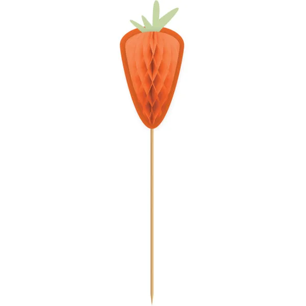 Adornos para tartas Zanahorias, papel, 17 cm, 10 uds.