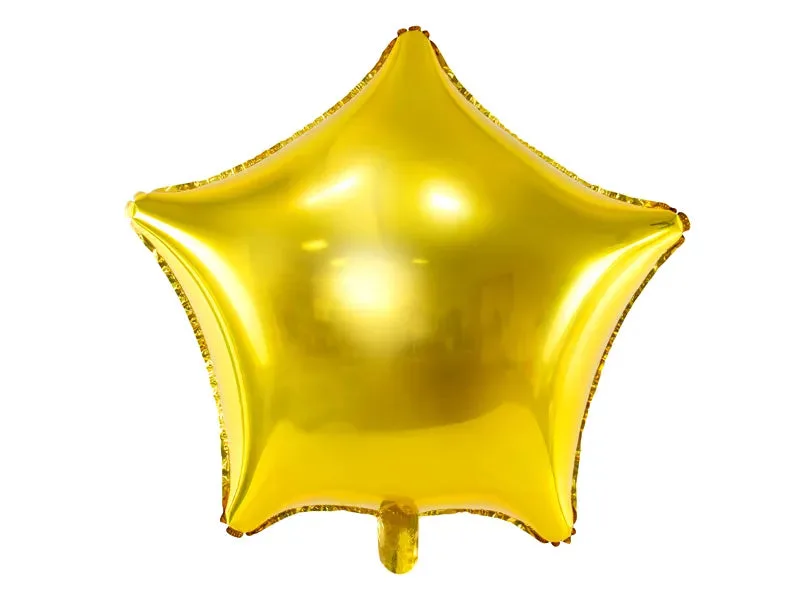 Globo de aluminio con forma de estrella, dorado, 70 cm