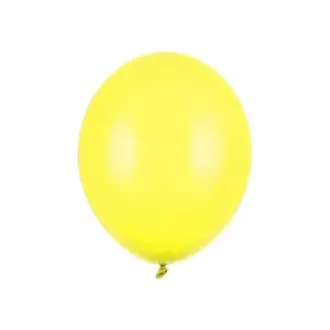Globos Fuertes 27 cm, Color Limón Pastel, 100 uds