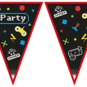 Bandera de papel Gamer Party, 230 cm