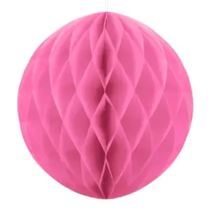 Bola Favo de Mel, rosa, papel de seda, 20 cm, 1 ud.