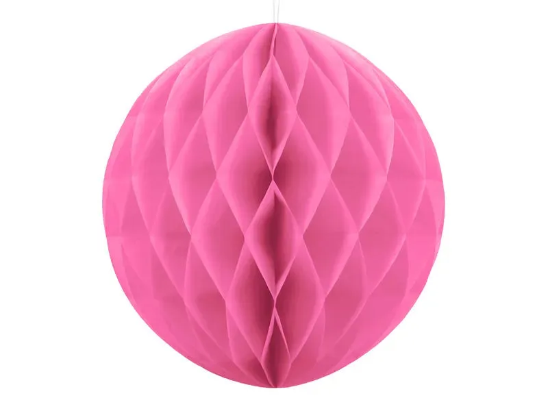 Bola Favo de Mel, rosa, papel de seda, 20 cm, 1 ud.