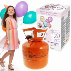 Bombona de Helio para globos para 20 piezas de globos de látex de 23 cm