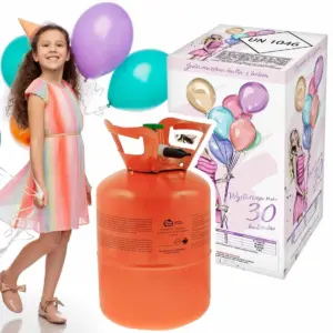 Bombona de Helio para globos para 30 piezas de globos de látex de 23 cm