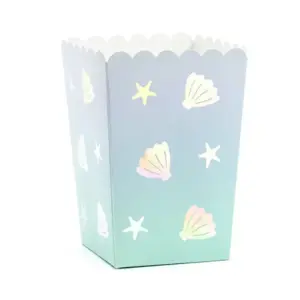 Cajas de papel para palomitas de maíz, Narval, 7 x 7 x 12,5 cm, 6 uds.