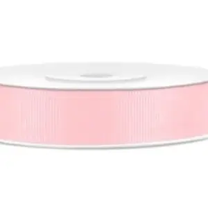 Cinta de Grosgrain, color rosa, 15 mm x 25 m
