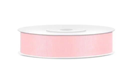 Cinta de Grosgrain, color rosa, 15 mm x 25 m