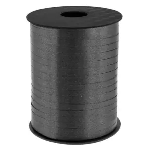 Cinta de plástico para rizar, color negro, 458 m