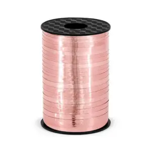 Cinta de plástico para rizar, oro rosa, 225 m