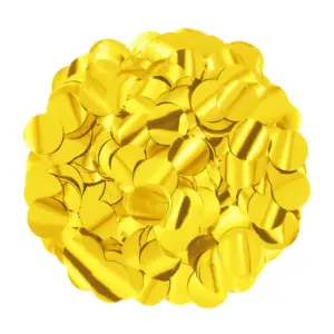 Círculos de confeti dorados, 1 cm, paquete de 15 g