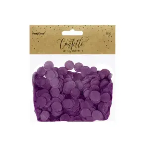 Círculos de confeti morados, 1,6 cm, paquete de 15 g