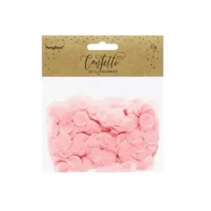 Círculos de confeti, rosa claro, 1,6 cm, paquete de 15 g