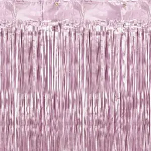Cortina de fiesta, rosa mate, 90x250cm