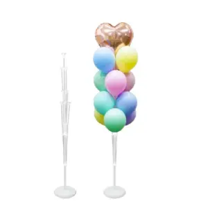 Estante para decoración con globos, 13 globos, 130 cm