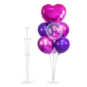 Estante para decoración con globos, 7 globos, 74 cm