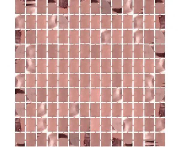 Fondo de fiesta, cuadrados de oro rosa, 100 x 200 cm