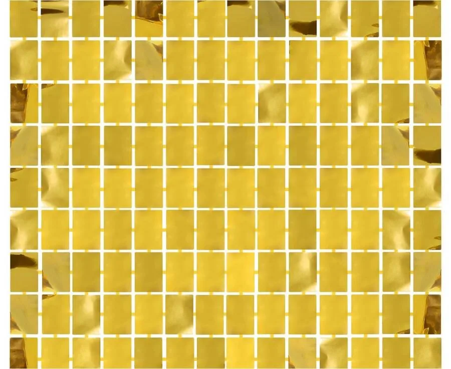 Fondo de fiesta, cuadrados dorados, 100 x 200 cm