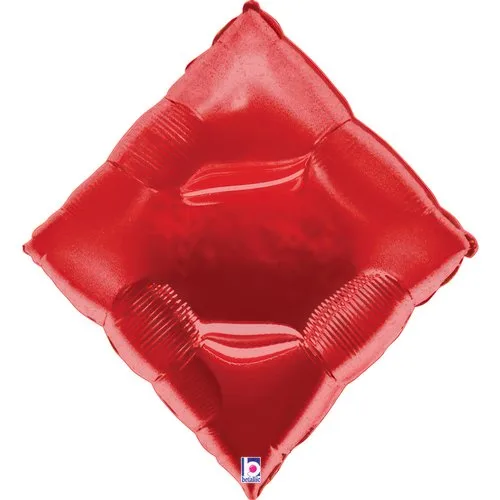 Globo de aluminio Casino, Diamante, Naipes, 69 cm