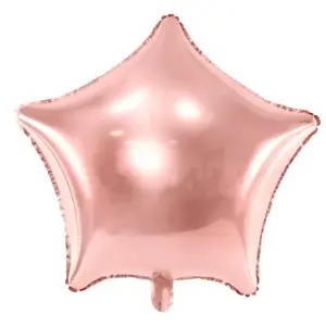 Globo de aluminio con forma de estrella, oro rosa, 70 cm