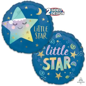 Globo de aluminio Estrella pequeña, 43 cm