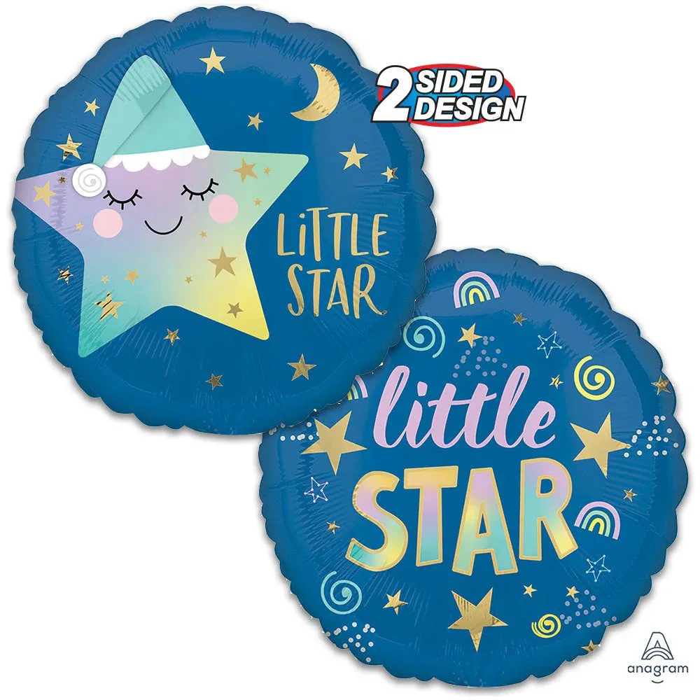 Globo de aluminio Estrella pequeña, 43 cm
