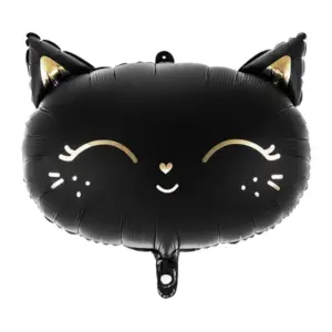 Globo de aluminio Gato negro, gatito, 19 x 15" / 48 x 39 cm