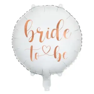 Globo de aluminio "Novia a ser", redondo, 40 cm