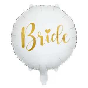 Globo de aluminio Novia, redondo, 40 cm 