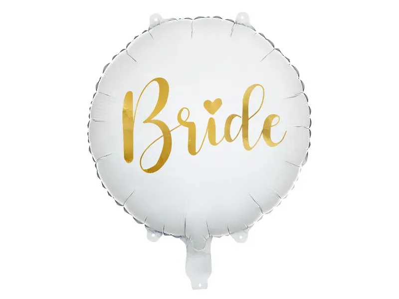 Globo de aluminio Novia, redondo, 40 cm