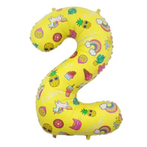 Globo de aluminio número 2, 78 cm, imágenes