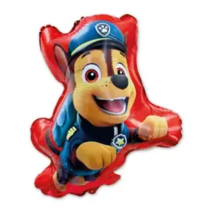 Globo de aluminio Patrulla Canina, Chase, 56x68 cm