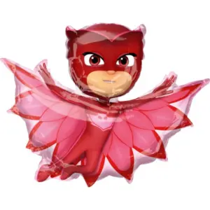 Globo de aluminio Pj Masks, Owlette, 33" / 83 cm