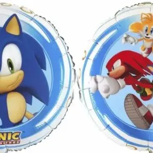 Globo de aluminio Sonic, redondo, 18" / 46 cm