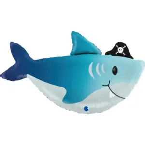 Globo de aluminio Tiburón Pirata 74x42 cm