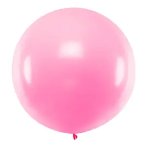 Globo de látex redondo, color rosa, 1 m