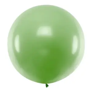 Globo de látex redondo, color verde, 1 m