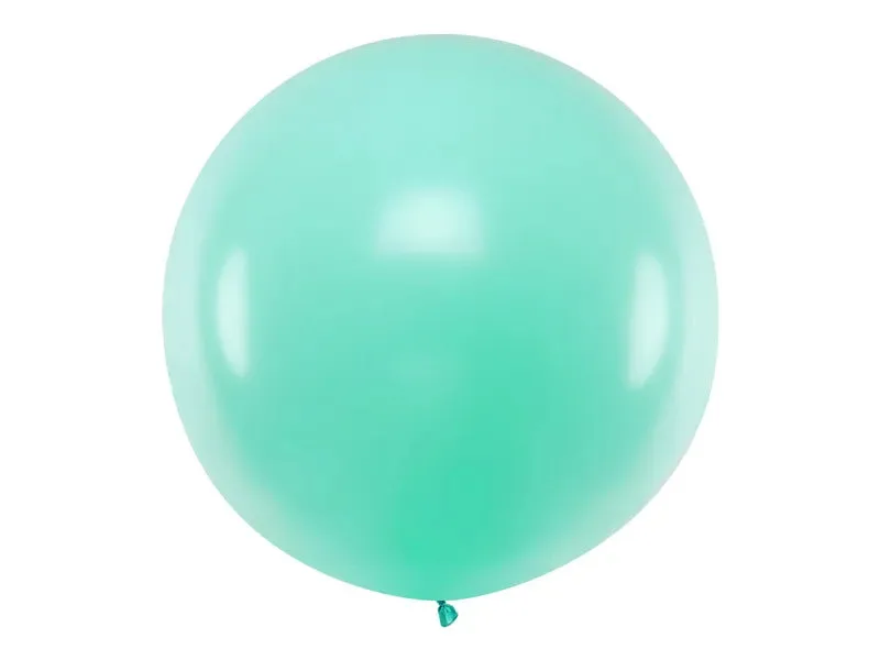 Globo de látex redondo, menta claro, 1 m