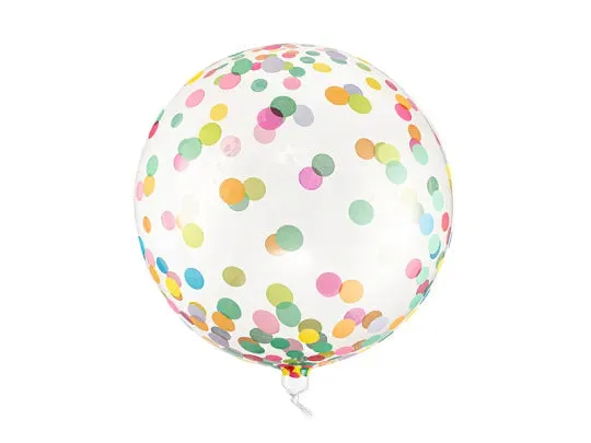 Globo transparente con lunares, Orbz, Bobo, 40 cm