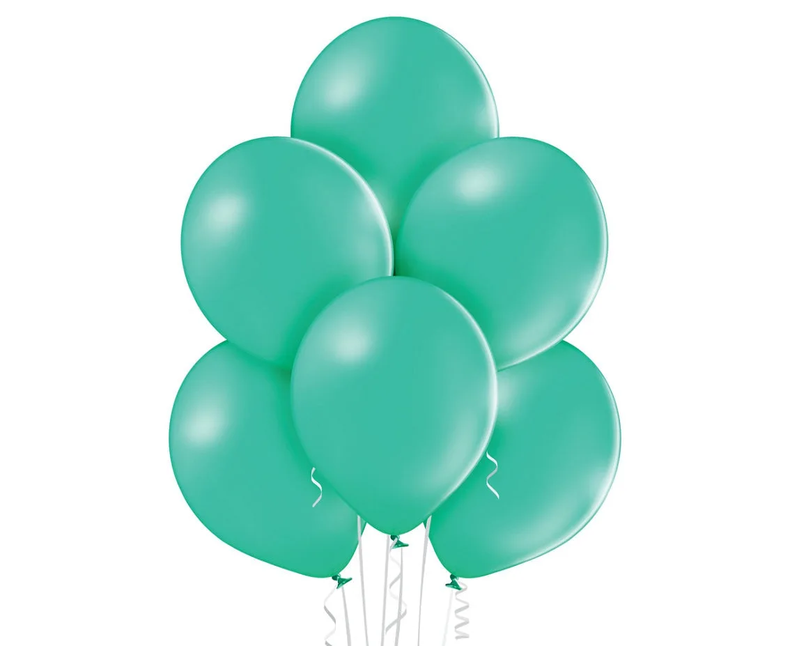 Globos Belbal 30cm, Verde Bosque Pastel, 100 uds.
