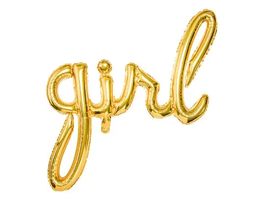 Globos de aluminio Letras Girl Dorados 77 x 70 cm Decoración Inflable