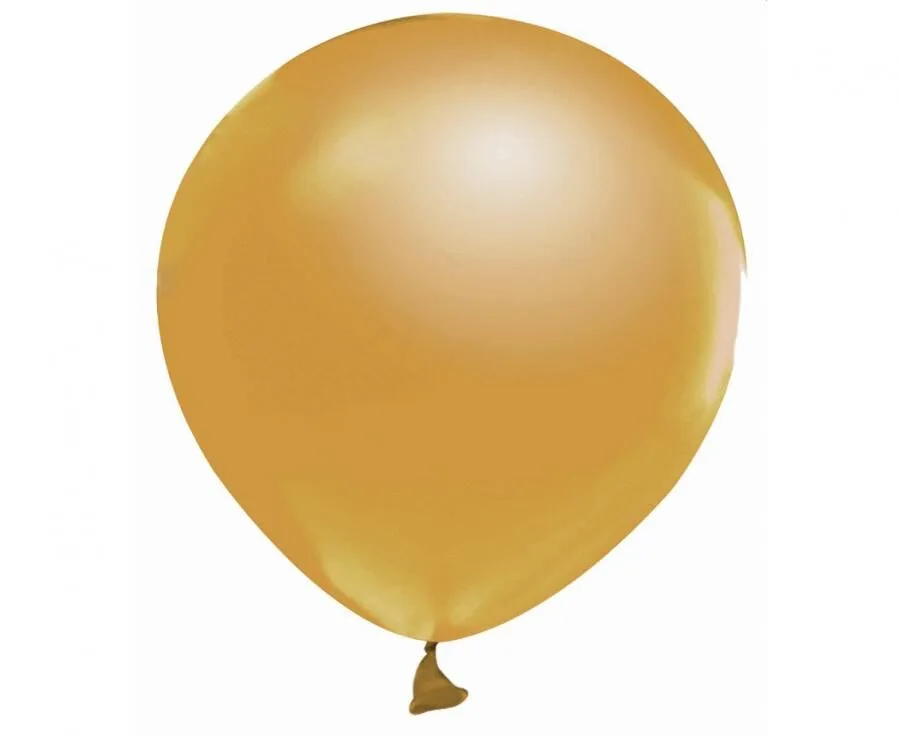 Globos de látex Beauty & Charm, dorado metalizado, 5"/ 13 cm, 20 uds.