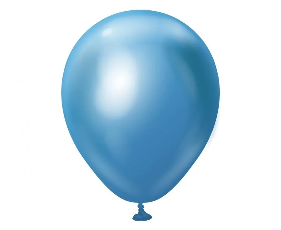 Globos de látex Beauty & Charm, platino, azul, 5"/ 13 cm, 20 uds.