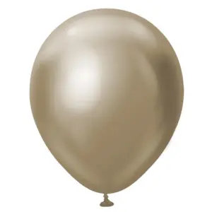 Globos de látex Beauty & Charm, platino, champán, 5"/ 13 cm, 20 uds.