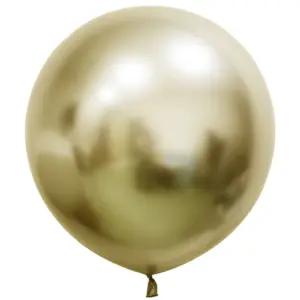 Globos de látex Beauty & Charm, platino, oro, 24"/ 61 cm, 2 uds.