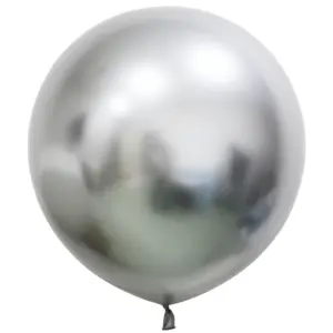 Globos de látex Beauty & Charm, platino, plata, 24"/ 61 cm, 2 uds.