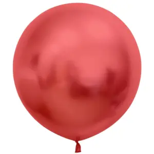 Globos de látex Beauty & Charm, platino, rojo, 24"/ 61 cm, 2 uds.