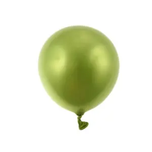 Globos de látex Beauty & Charm, platino, verde, 5"/ 13 cm, 20 uds.