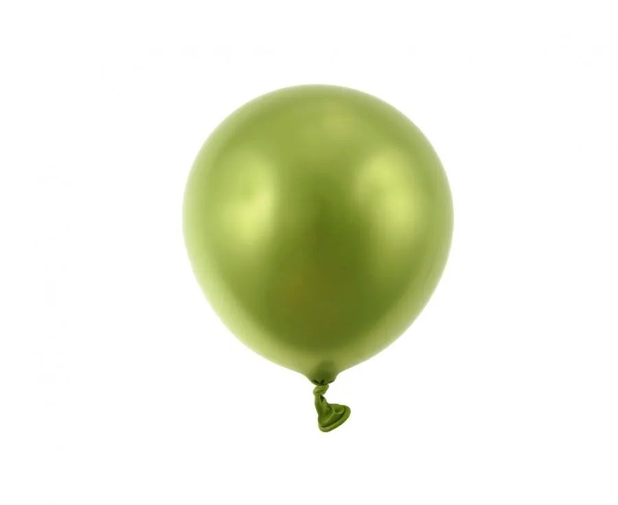 Globos de látex Beauty & Charm, platino, verde, 5"/ 13 cm, 20 uds.